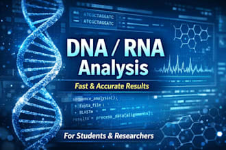 analyze dna or rna sequences using bioinformatics tools