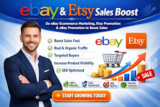 do ebay ecommerce marketing, etsy promotion, ebay promotion to boost sales