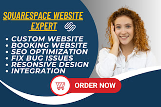 build squarespace website with custom html css js redesign squarespace website
