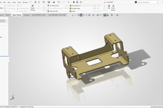 do sheet metal enclosure design in solidworks, fabrication ready dxf
