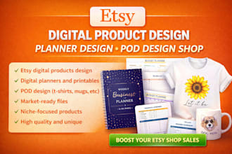 etsy digital product design etsy planner design etsy pod design shop