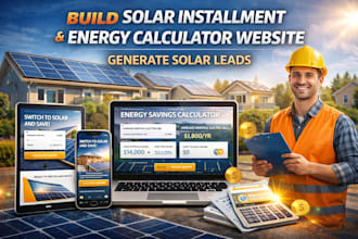 build solar installment website, energy calculator and solar leads