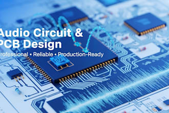 custom audio circuit design from feasibility study to pcb design or files