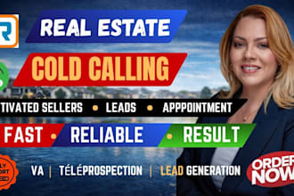 real estate cold calling, téléprospection, USA calls, cold outreach and lead gen