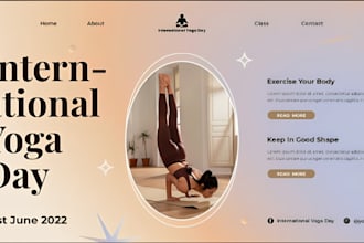 build wix yoga website pilate stretching fitness website