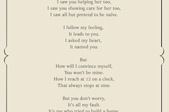 write you an emotional and personalized poem for any occasion