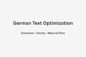 proofread and improve your german text naturally