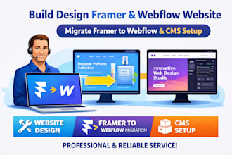 build design framer and webflow website migrate framer to webflow do cms setup
