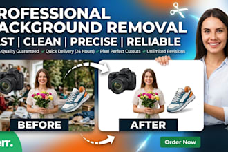 remove background and create a professional png image