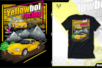 create cool custom automotive tshirt designs