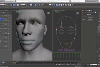 create, fix, rig and edit any model for mmd, facial rigging, weight paint, vroid