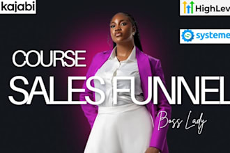 setup systeme io, sales funnel on gohighlevel, systeme io, kajabi