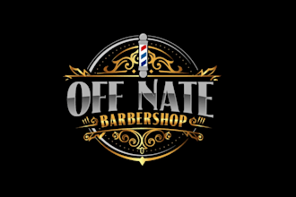 create awesome and gorgeous barbershop logo design