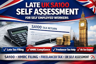 prepare and submit late UK sa100 self assessment for self employed workers