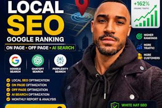 do monthly local SEO google ranking on page off page ai search