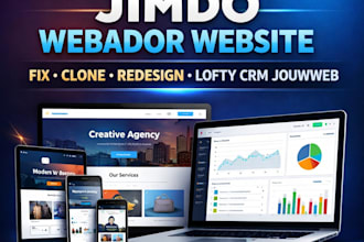 design lofty jouwweb jimdo webador website fix clone redesign lofty crm  ecwid
