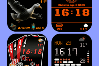 design a premium custom watch face for amazfit zepp os devices