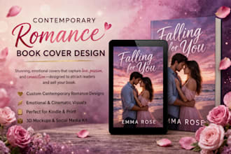 design contemporary romance book ebook cover design
