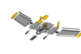 design 3d printable rc plane, vtol aircraft, and drone models