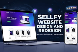 design a professional sellfy website sellfy landing page sellfy redesign