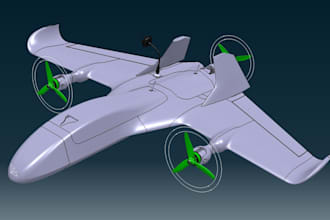 create custom 3d rc plane, vtol aircraft and drone designs for printing