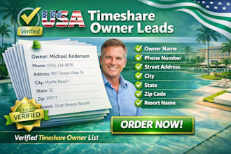 provide USA bulk timeshare owner leads