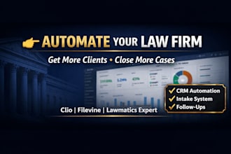 build a legal CRM system with clio filevine lawmatics automation