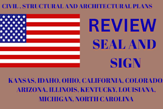be USA licensed engineer, permit engineer, civil engineer, structural drawings
