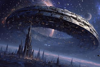 creative photorealistic science fiction illustration