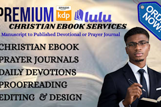 proofread design christian ebook book cover format prayer journal daily devotion