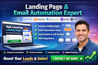 convertflow woorise leadsquared dorik landing page design carrd email automation