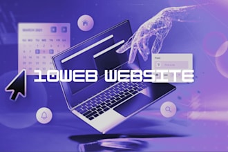 redesign or design 10web website, 10web ai website design, woocomerce website