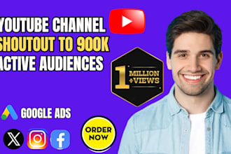 shoutout youtube channel promote website link to 50m twitter fb, yt, ig audience