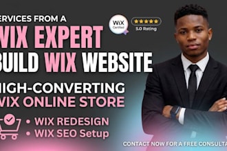 be your wix expert to build wix website update redesign wix online store