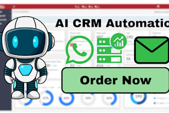 build ai automation, CRM and whatsapp workflows for your business
