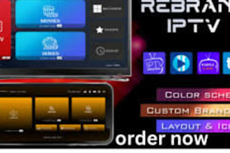 develop latest version of iptv app and website promotion