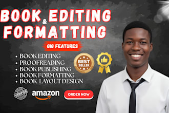 do professional book editing, amazon kdp editing and formatting, proofreading