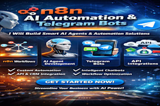 development n8n ai agent, ai agent development, ai automation, telegram bot