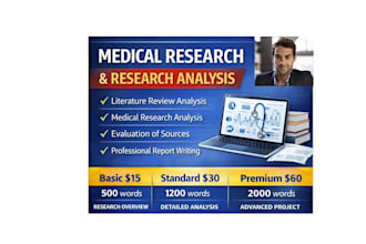 help with medical research and research analysis