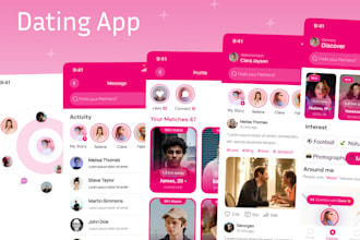 develop a dating mobile app with chat video call and smart matching system
