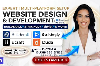setup builderall strikingly sitejet ucraft duda dorik pagecloud website design