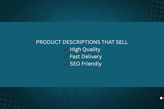 write product descriptions that sell