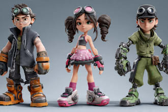 make character for games, animation, films