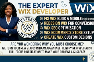 create wix ecommerce store redesign wix seo expert help build wix site fix wix