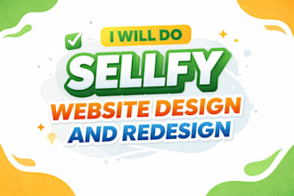 do sellfy website design and redesign
