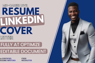 write executive resume and linkedin profile optimization