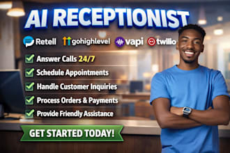 build ai receptionist with ghl twilio vapi retell for call handling