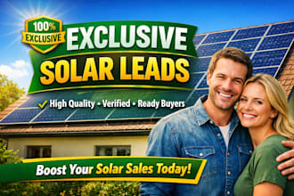 provide exclusive residential solar leads for your solar business