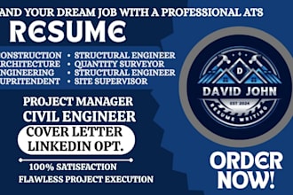 write a professional construction engineer resume