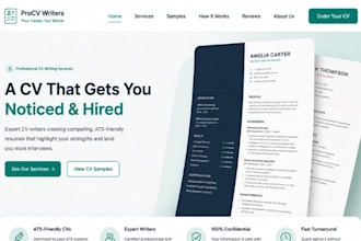 design redesign wix CV writing job consultancy booking career coaching website